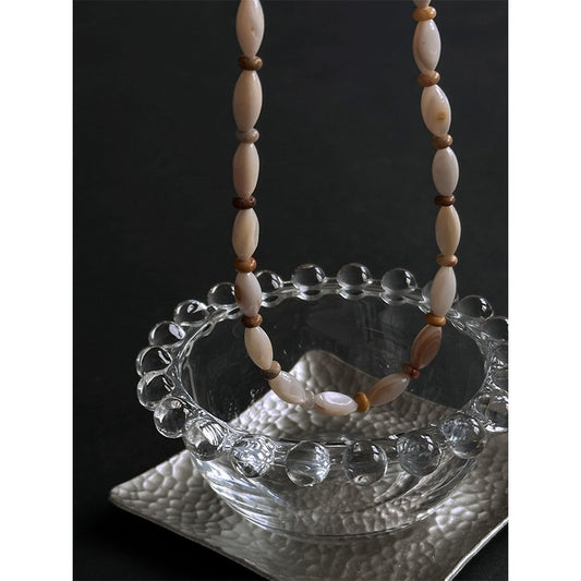 Vintage Shell Natural Stone Necklace Women's Clavicle Chain