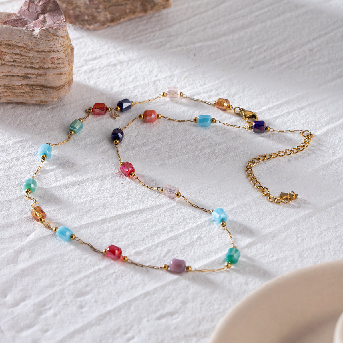Pop Color Glass Necklace