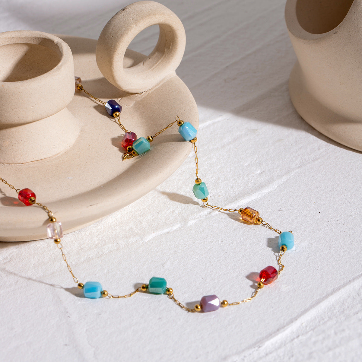 Pop Color Glass Necklace