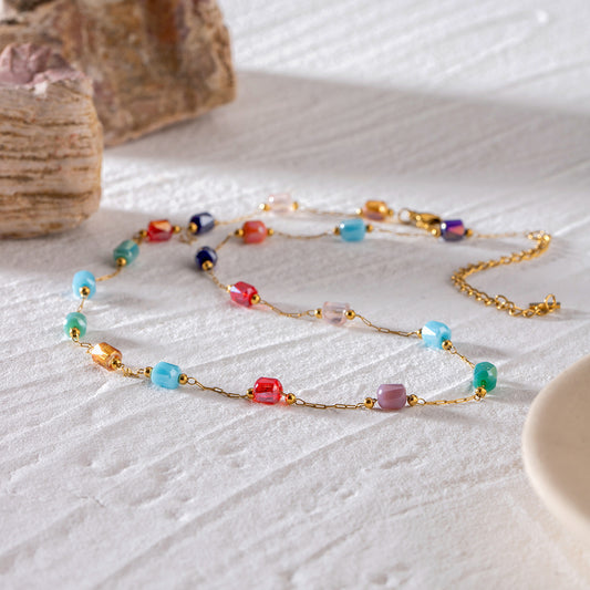 Pop Color Glass Necklace